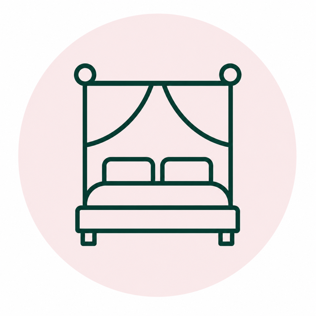 Himmelbett in der Suite